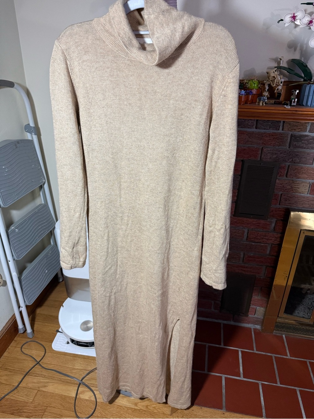Callahan Cream Turtleneck Sweater Dress
